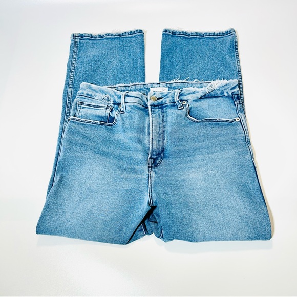 Good American Denim - Good American jeans Straight Leg jeans medium wash high rise women size 14